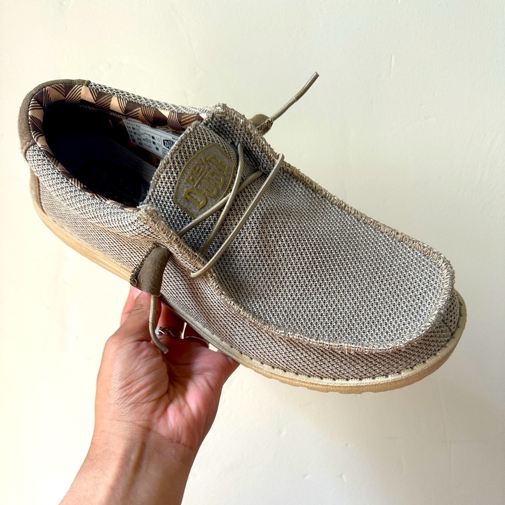 HEY DUDE - Wally Sox Shoes, Beige, Men’s Size 11